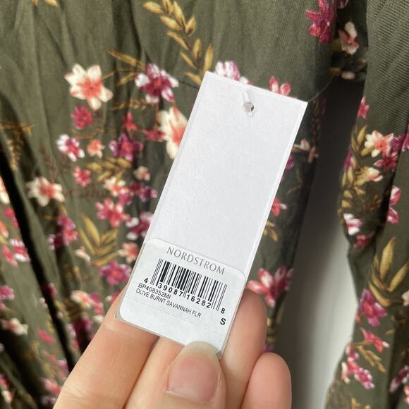 NWT Floral MIDI Dress BP By Nordstrom Womens Size Small - Picture 5 of 8